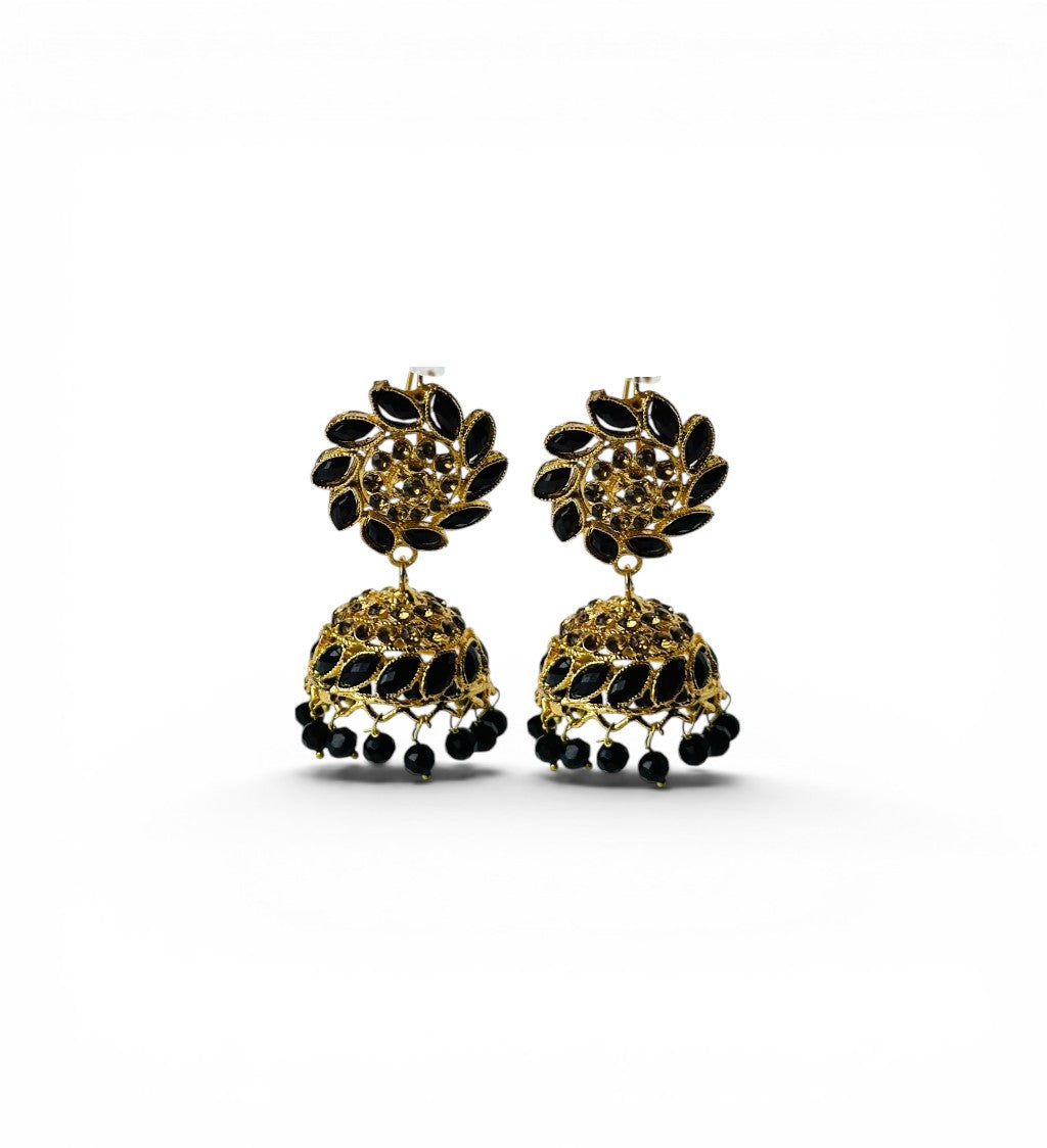 Black Stone Earrings