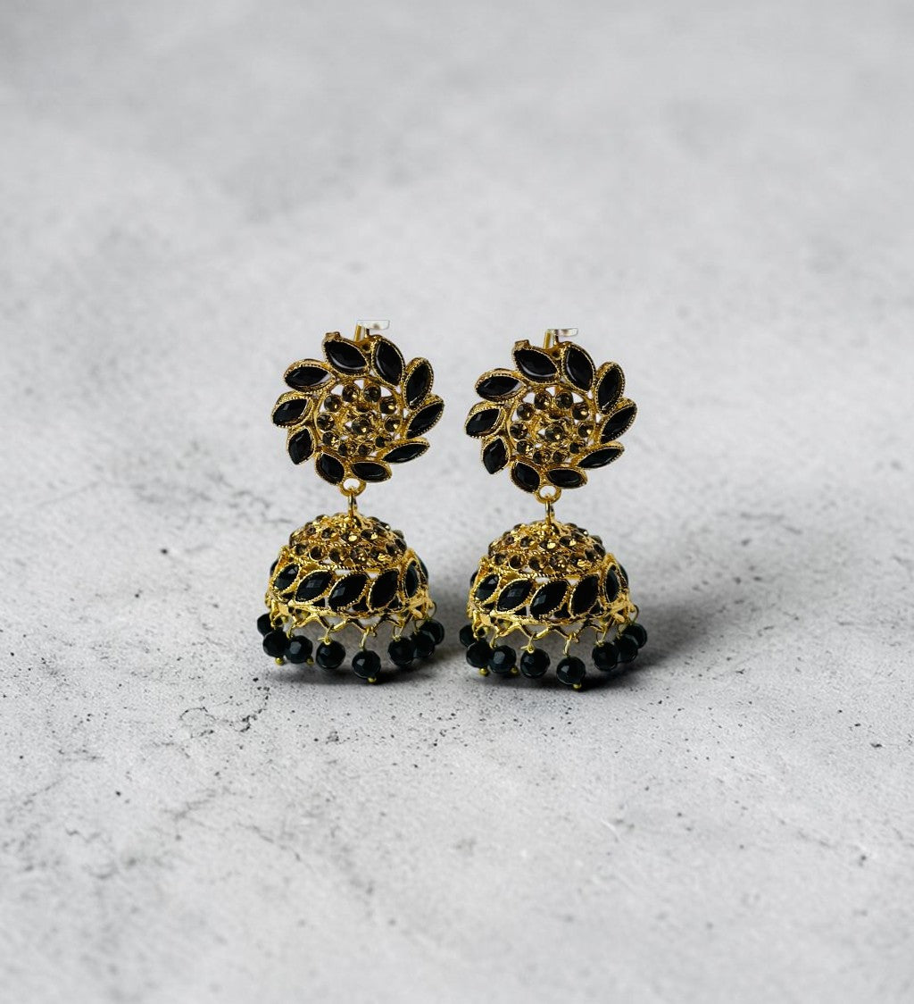 Black Stone Earrings