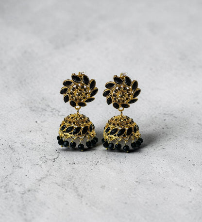 Black Stone Earrings