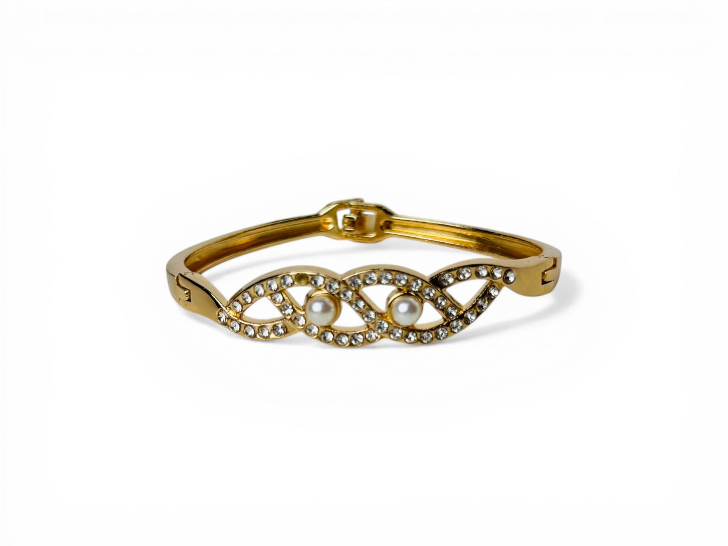 Wavy Pearl Bangle
