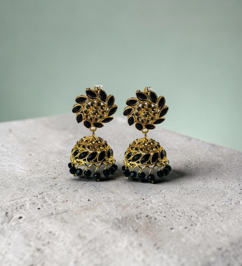 Black Stone Earrings