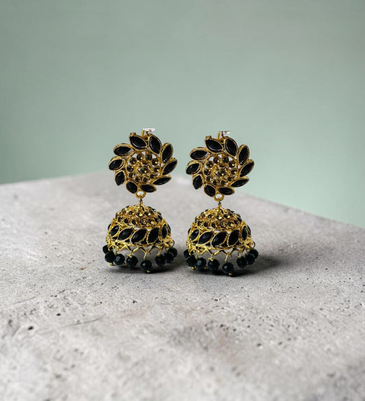 Black Stone Earrings