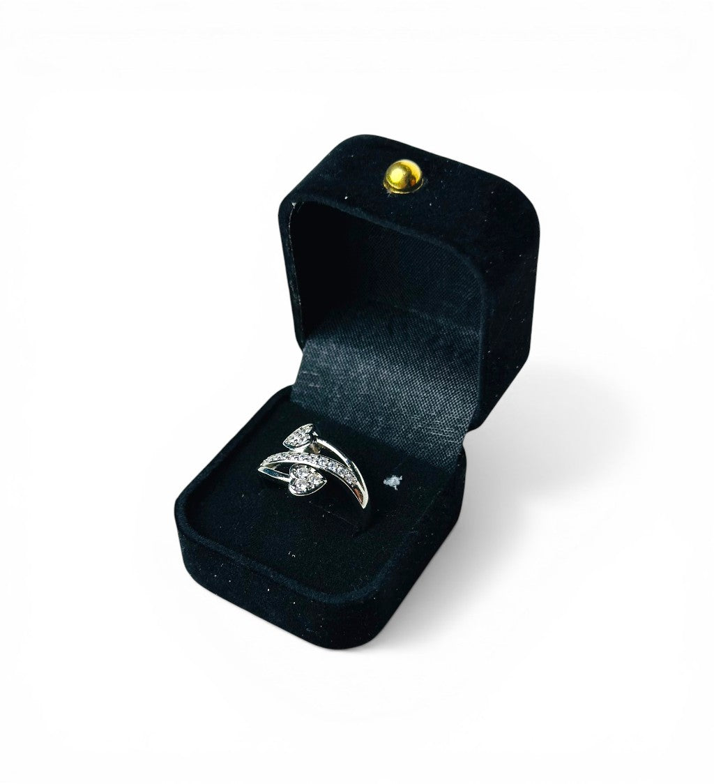 Silver-Plated Heart Ring