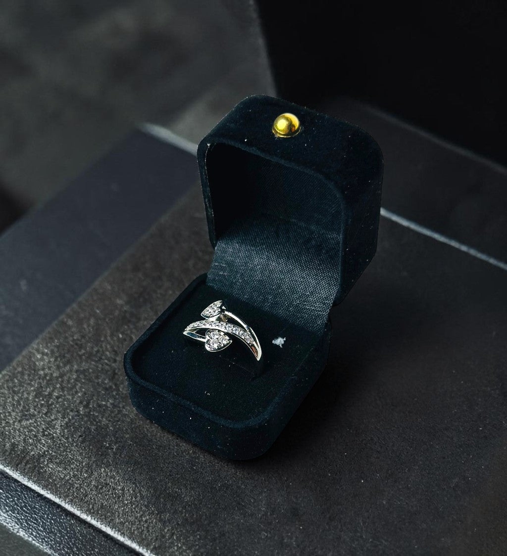 Silver-Plated Heart Ring