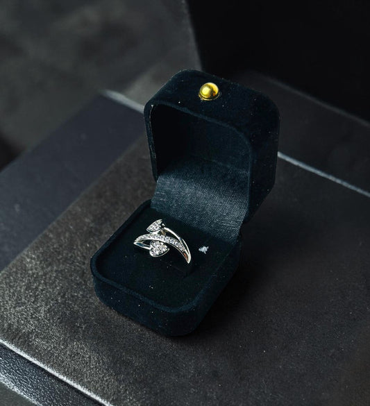 Silver-Plated Heart Ring