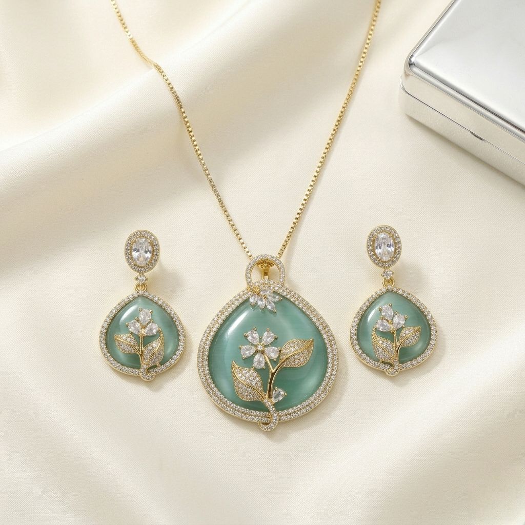 Floral Locket Set