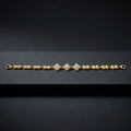 Golden Triple Clover Heart Bracelet