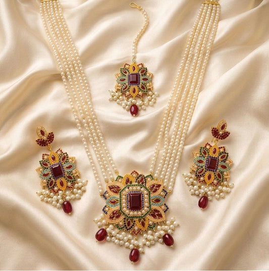 Multi-Color Bridal Mala Set