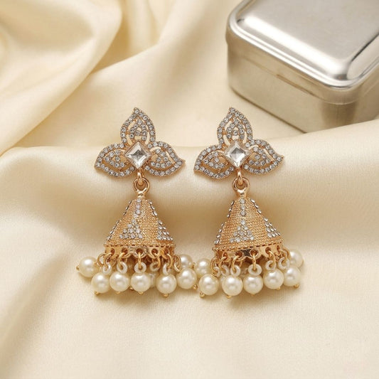 Golden Crystal Earrings