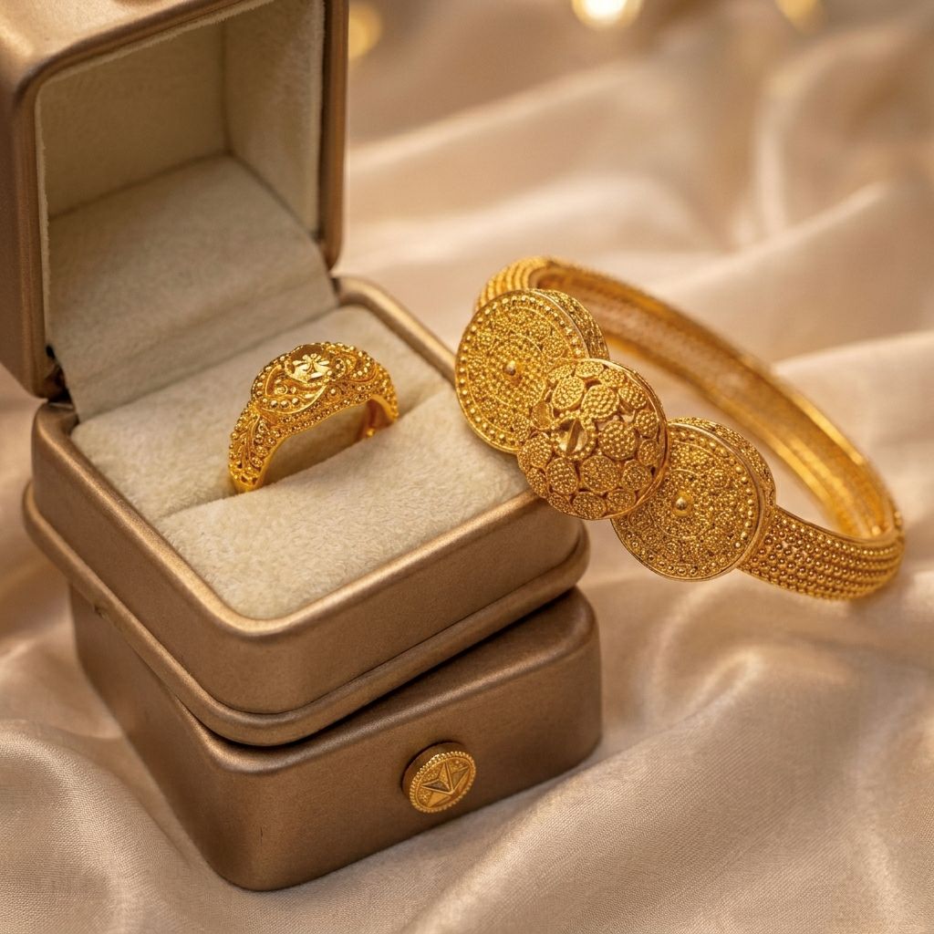 Golden Royal Medallion Set