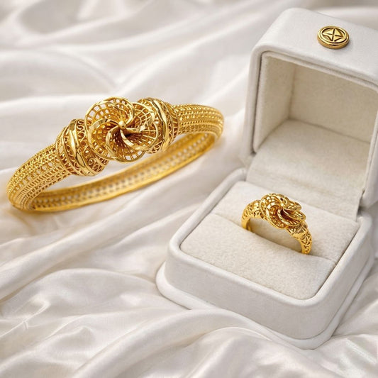 Golden Spiral Filigree Set