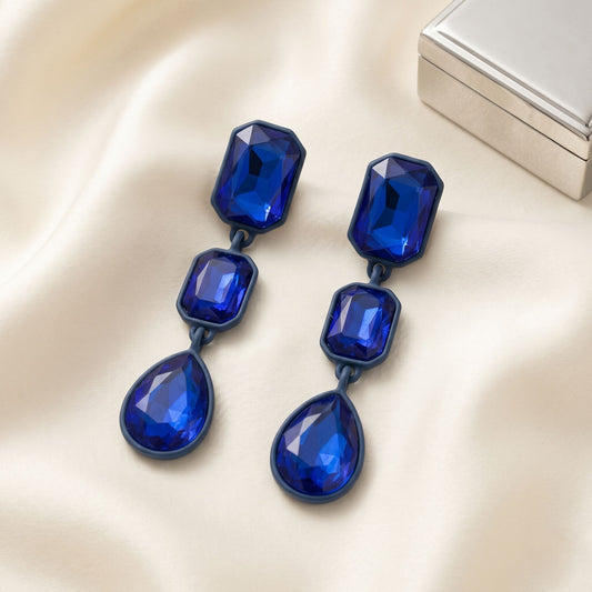 Majestic Geometric Drop Earrings