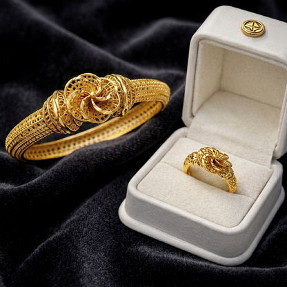 Golden Spiral Filigree Set