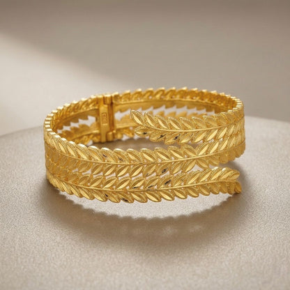 Golden Olive Leaf Kada