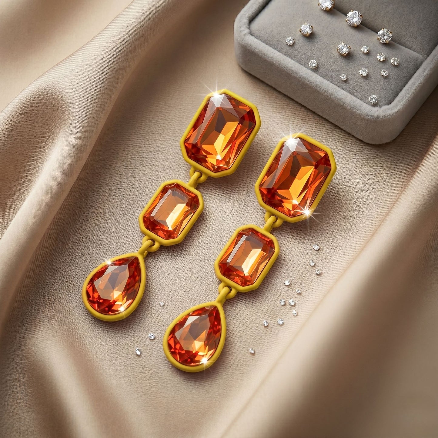 Majestic Geometric Drop Earrings