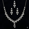 Silver-Tone Crystal Jewelry Set