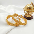 Royal Filigree Golden Bangles (Set of 2)