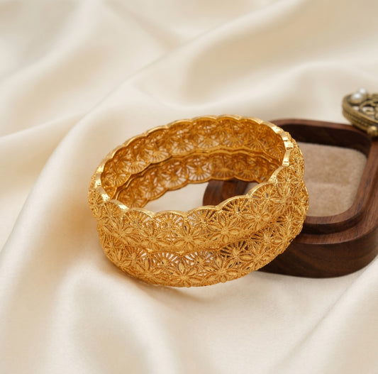 Zari Intricate Bangles (2pcs)