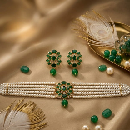 Regalia Pearl Choker Set