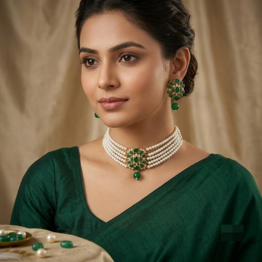 Regalia Pearl Choker Set