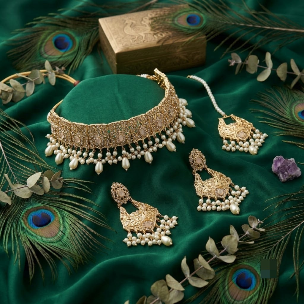 Zariyah Pearl Choker Set