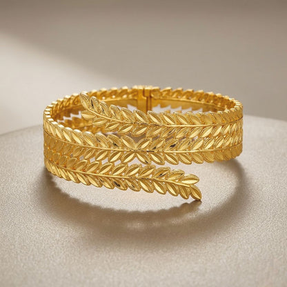 Golden Olive Leaf Kada