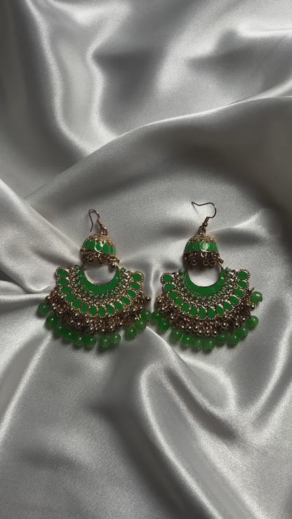 Meenakari Chandbali Earrings