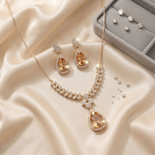 Teardrop Necklace Set