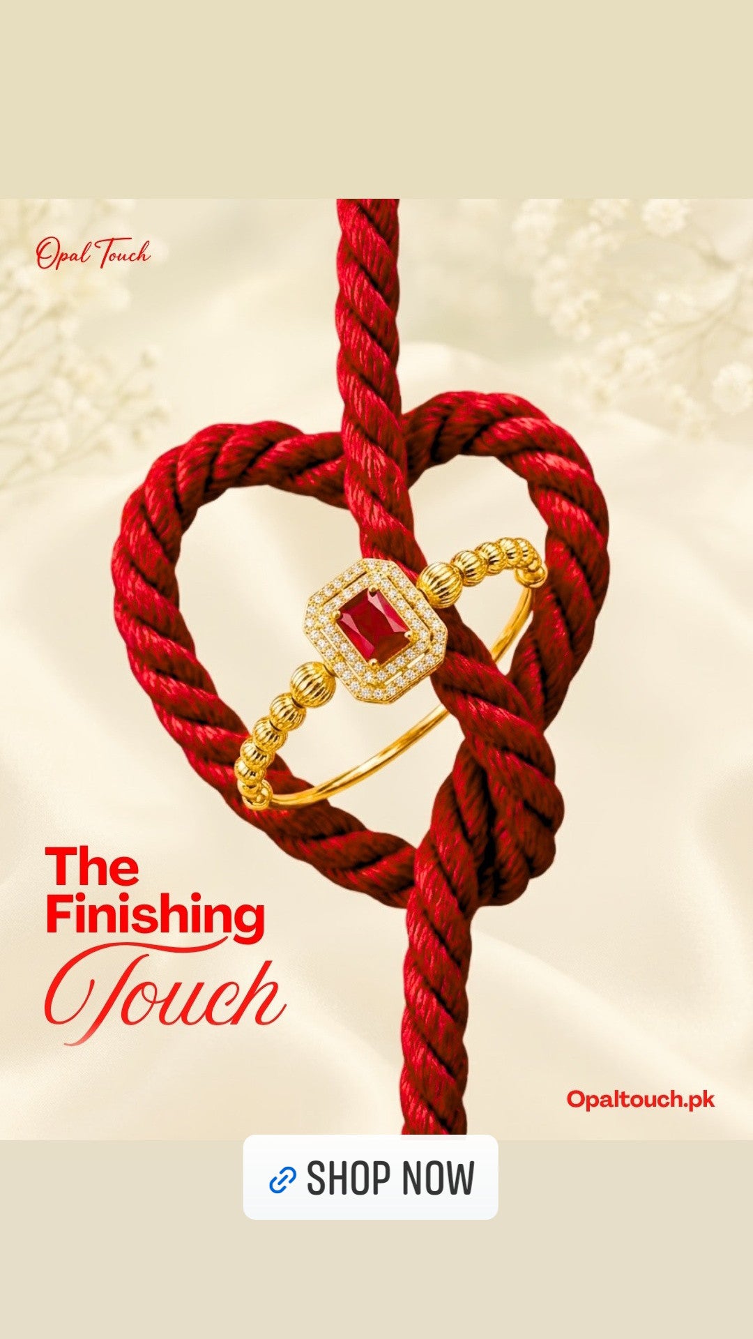 Golden Ruby Bangle